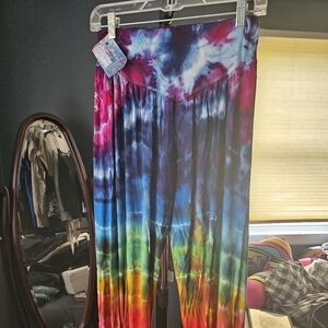 Red and Blue Track Pants with Comfortable Fit